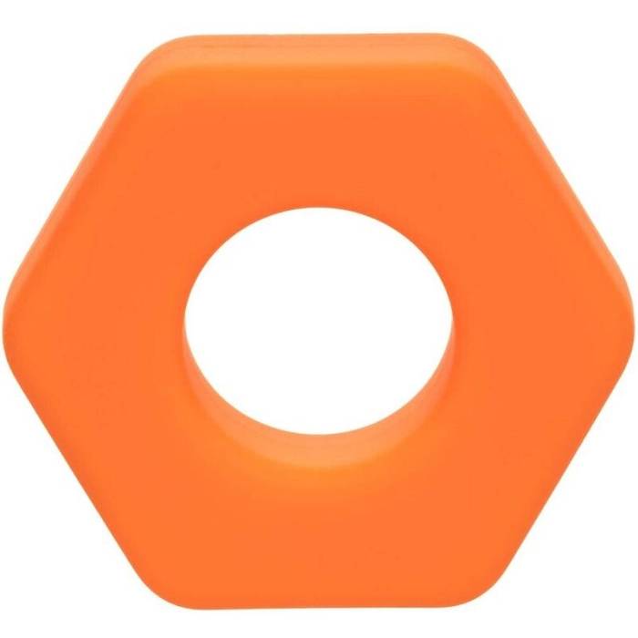 CALIFORNIA EXOTICS - ALPHA ANEL PROLONG SEXAGON LARANJA
