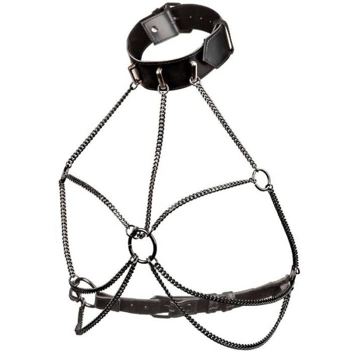CALIFORNIA EXOTICS - EUPHORIA PLUS SIZE MULTI CHAIN COLLAR ARNÊS
