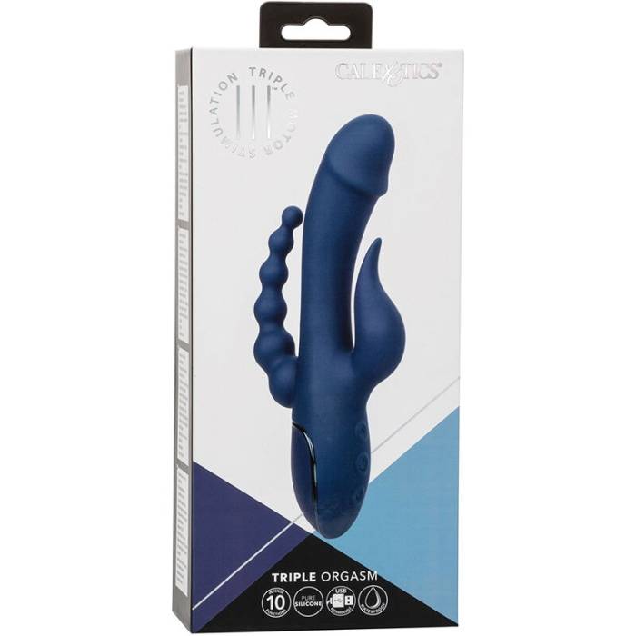 CALIFORNIA EXOTICS - VIBRADOR TRIPLO ORGASM AZUL