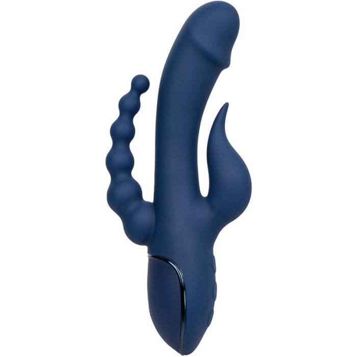 CALIFORNIA EXOTICS - VIBRADOR TRIPLO ORGASM AZUL