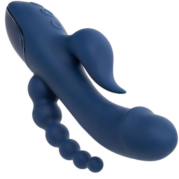 CALIFORNIA EXOTICS - VIBRADOR TRIPLO ORGASM AZUL