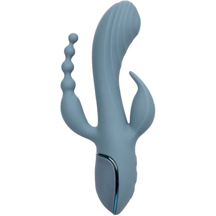 CALIFORNIA EXOTICS - VIBRADOR TRIPLO ECSTASY CINZA