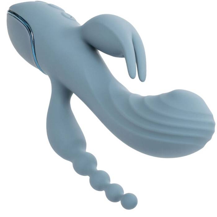CALIFORNIA EXOTICS - VIBRADOR TRIPLO ECSTASY CINZA