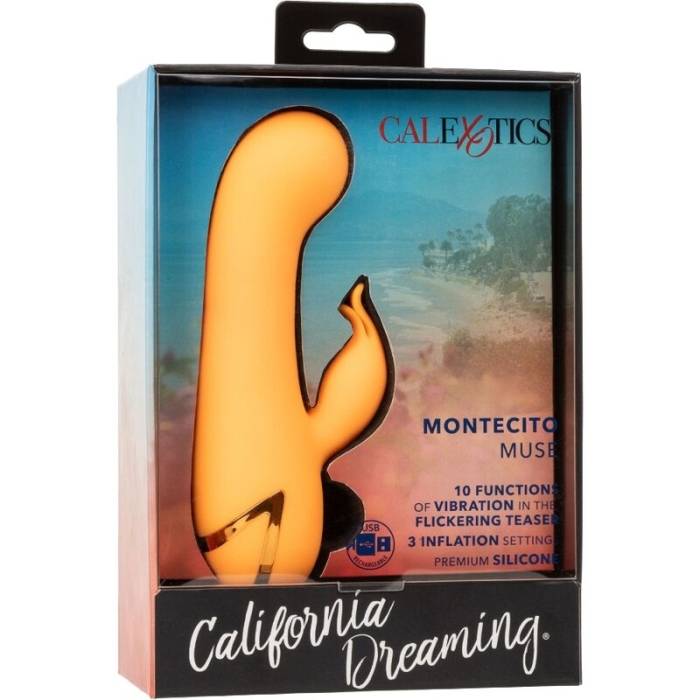 CALEXOTICS - VIBRADOR MONTECITO MUSE COELHO LARANJA POR CALIFORNIA DREAMING