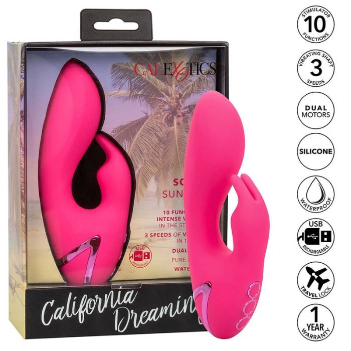 CALIFORNIA EXOTICS - ASSIM. CAL SUNSHINE VIBRADOR COELHO FÚCSIA POR CALIFORNIA DREAMING
