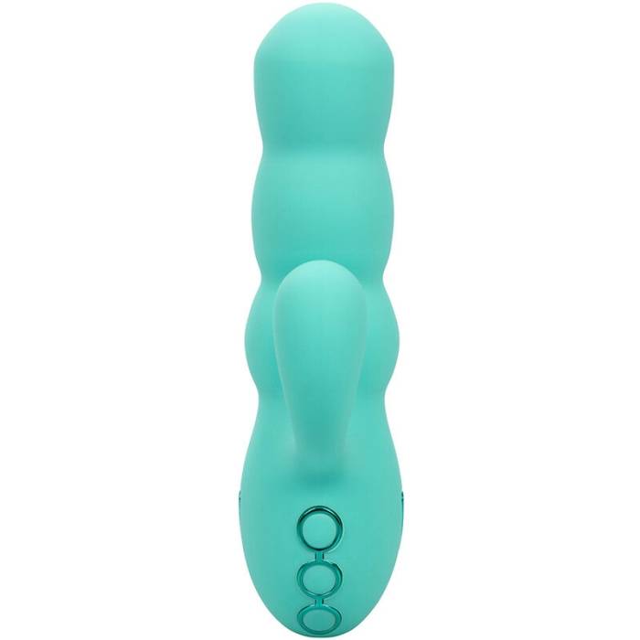 CALIFORNIA EXOTICS - VIBRADOR DEL MAR DIVA RABBIR AQUA GREEN POR CALIFORNIA DREAMING