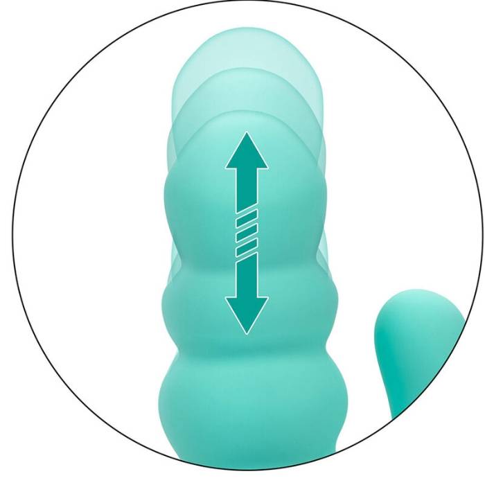 CALIFORNIA EXOTICS - VIBRADOR DEL MAR DIVA RABBIR AQUA GREEN POR CALIFORNIA DREAMING