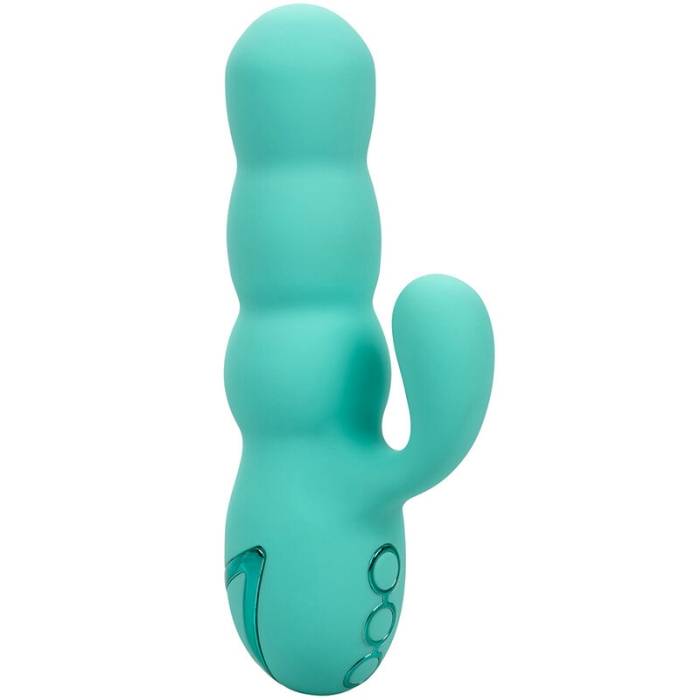 CALIFORNIA EXOTICS - VIBRADOR DEL MAR DIVA RABBIR AQUA GREEN POR CALIFORNIA DREAMING