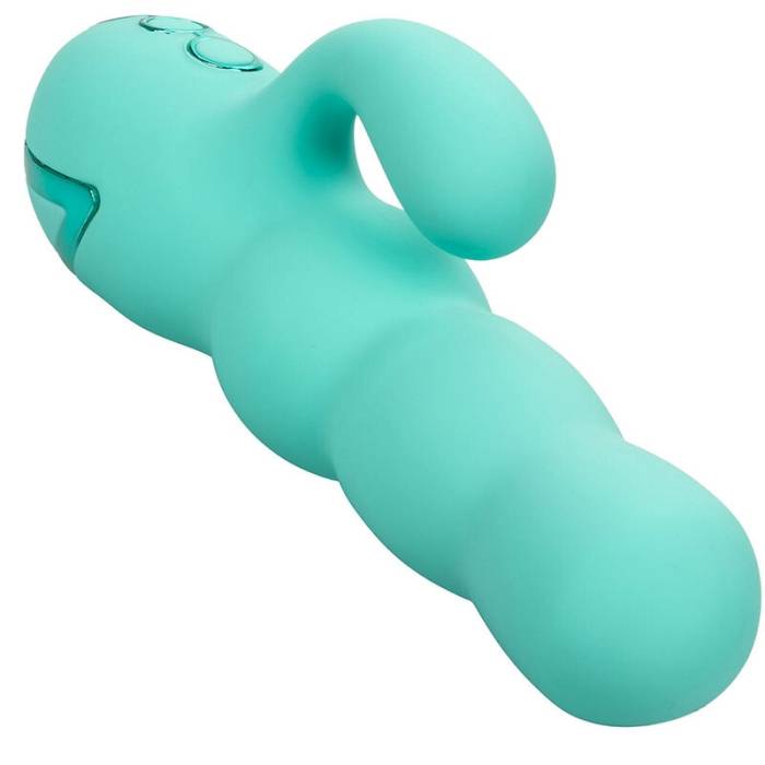 CALIFORNIA EXOTICS - VIBRADOR DEL MAR DIVA RABBIR AQUA GREEN POR CALIFORNIA DREAMING