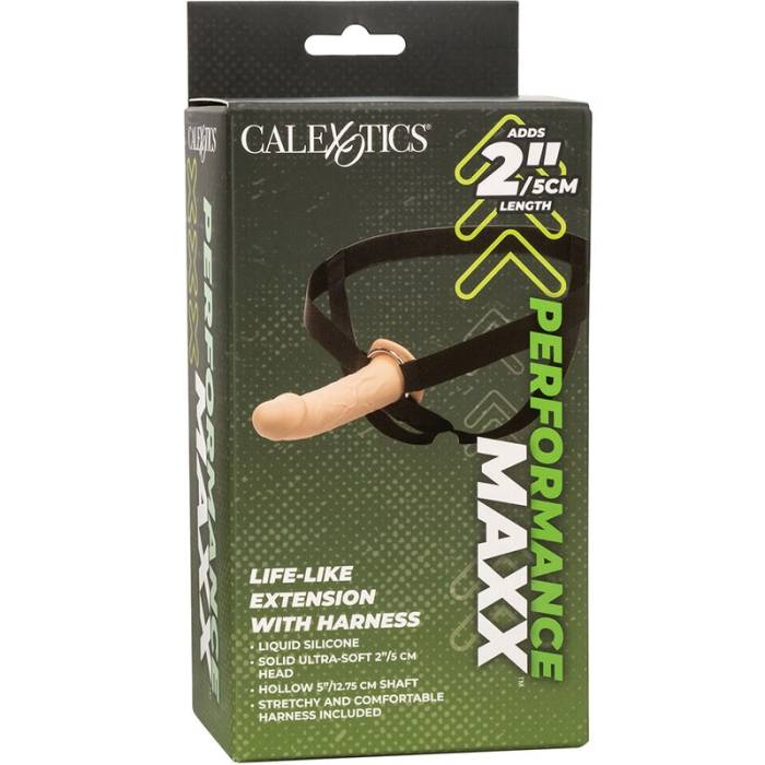 CALIFORNIA EXOTICS - EXTENSO PERFORMANCE MAXX LIFE-LIKE COM ARNÊS PELE LEVE