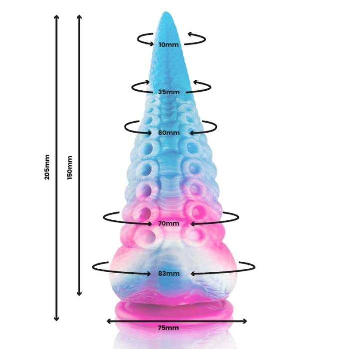 EPIC - DILDO DE TENTÁCULO AZUL SCYLLA TAMANHO GRANDE
