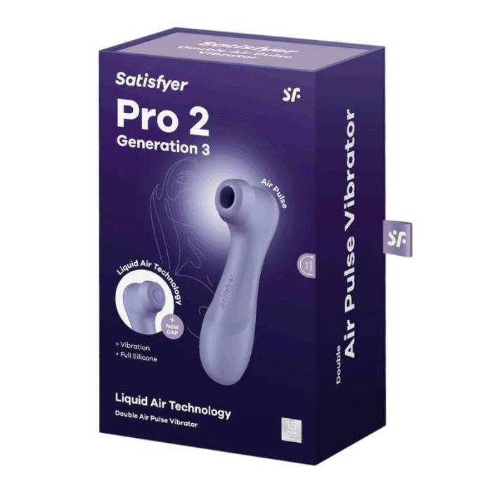 SATISFYER PRO 2 GENERATION 3 LIQUID AIR TECHNOLOGY - LILAC