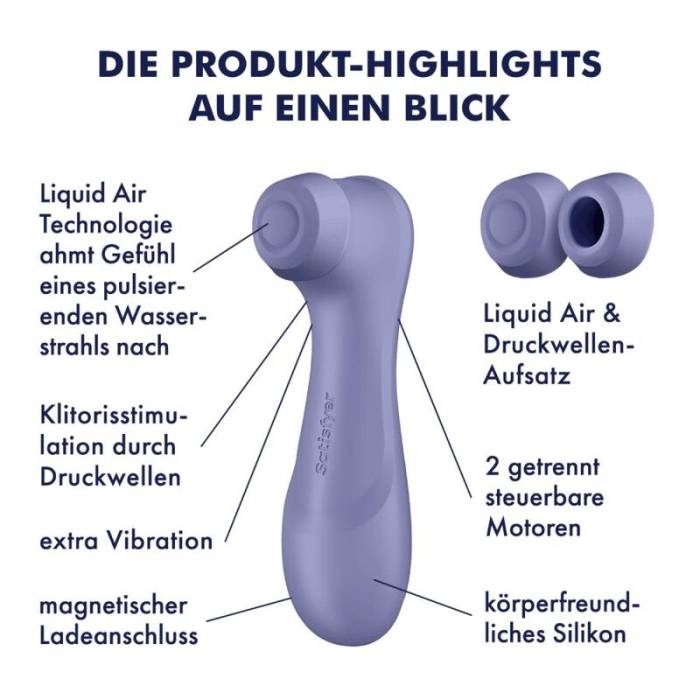 SATISFYER PRO 2 GENERATION 3 LIQUID AIR TECHNOLOGY - LILAC