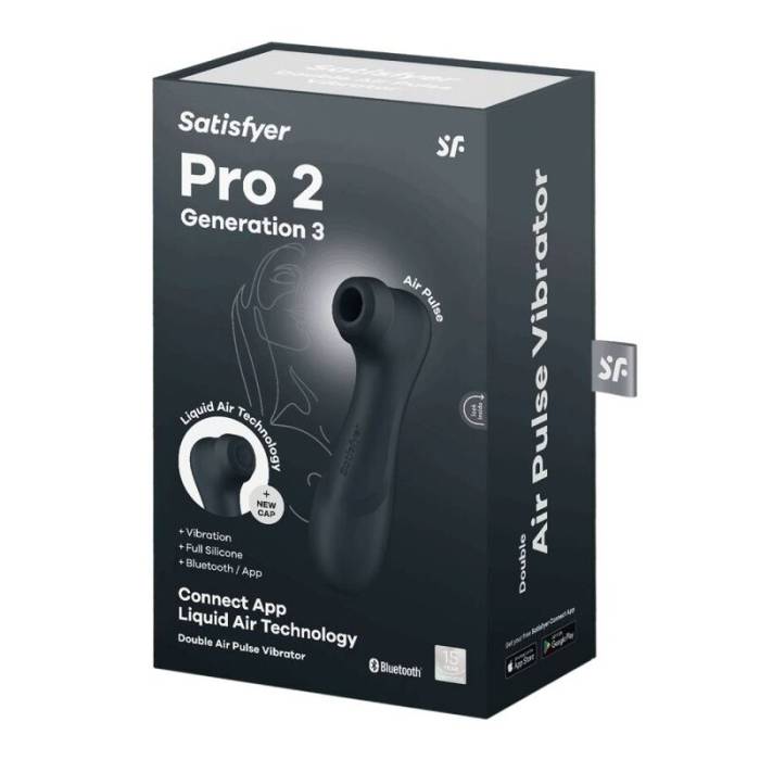 SATISFYER PRO 2 GENERACI N 3 - PRETO  BLUETOOTH &  APP