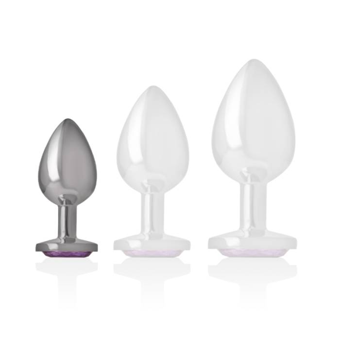 INTENSE - ANAL PLUG METAL VIOLET SIZE S