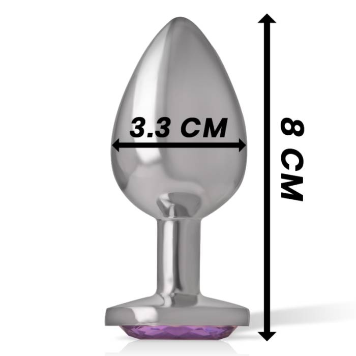INTENSE - ANAL PLUG METAL VIOLET SIZE M