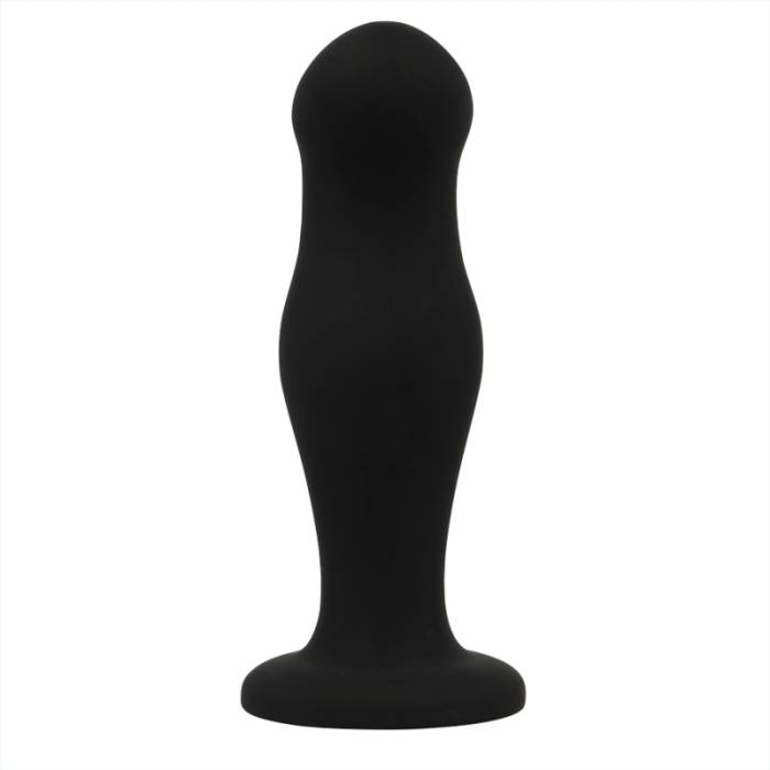 BLACK&SILVER - SEAN ANAL PLUG PREMIUM SILICONE BLACK