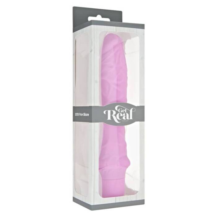 GET REAL - CLÁSSICO GRANDE VIBRADOR ROSA