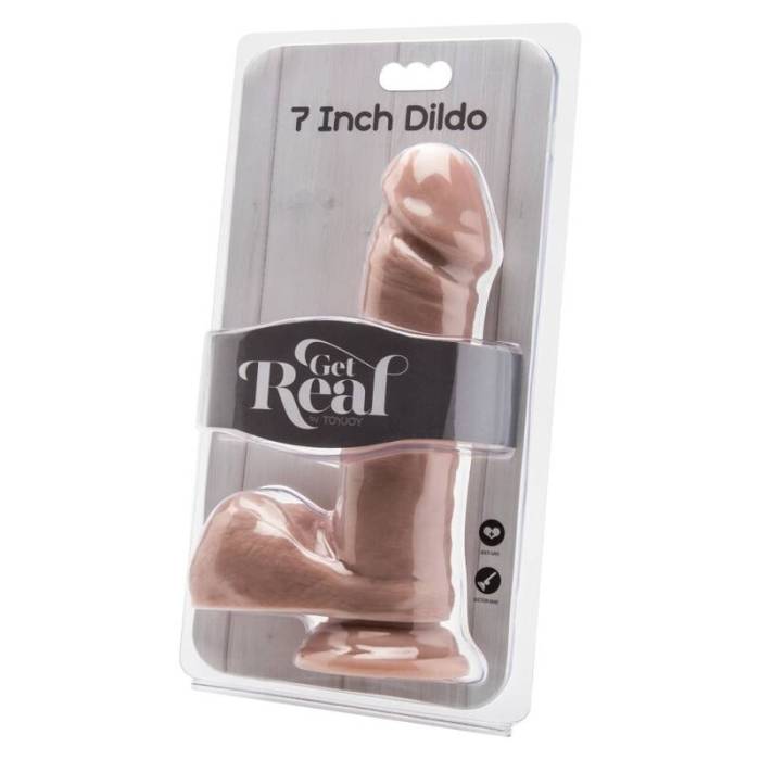 CAIA NA REAL - DILDO 18 CM COM PELE DE BOLAS
