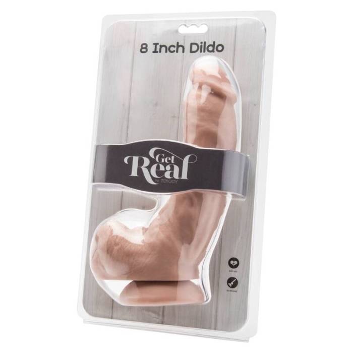 CAIA NA REAL - DILDO 20,5 CM COM PELE DE BOLAS
