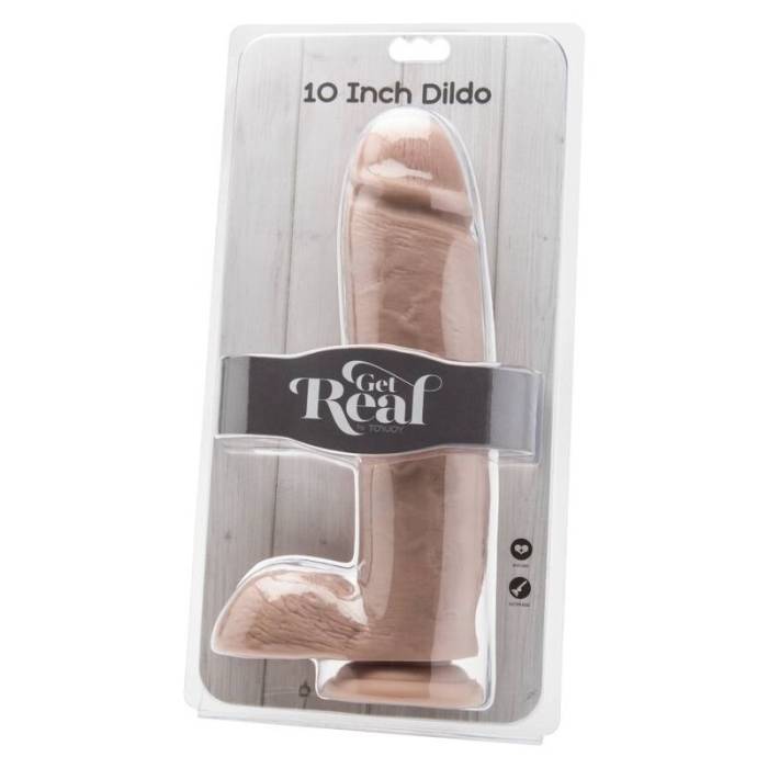 CAIA NA REAL - DILDO 25,5 CM COM PELE DE BOLAS