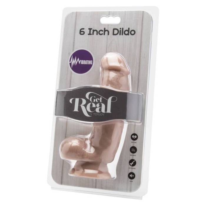 CAIA NA REAL - DILDO 12 CM COM PELE VIBRADOR DE BOLAS