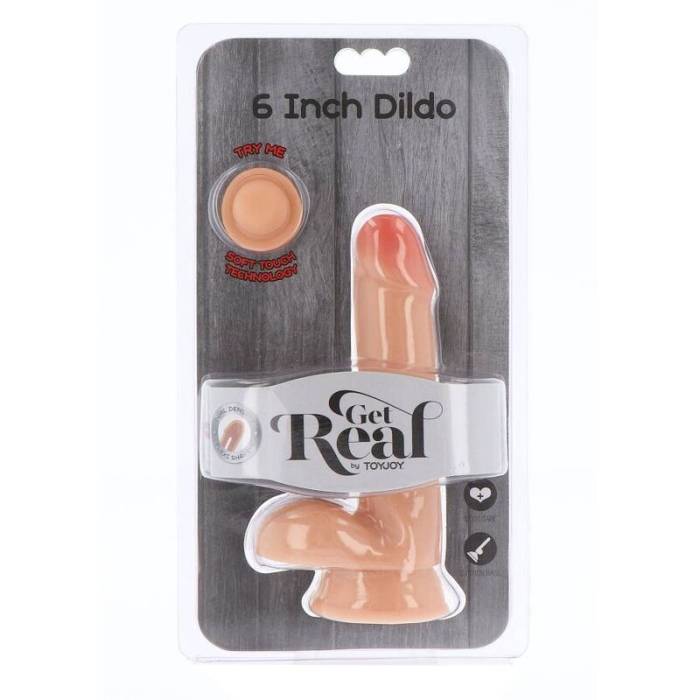 CAIA NA REAL - DILDO DE DUPLA DENSIDADE BOLAS DE 17 CM PELE