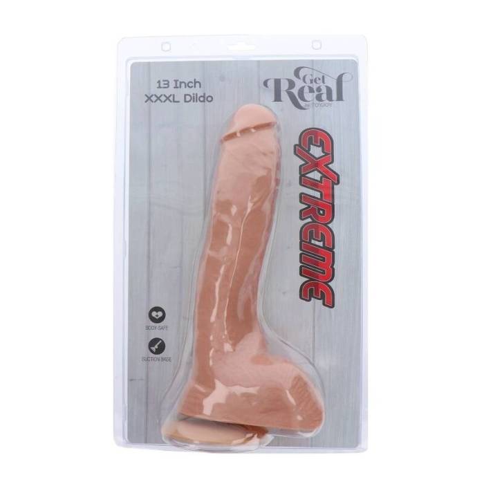 CAIA NA REAL - EXTREME XXXL DILDO 34 CM PELE