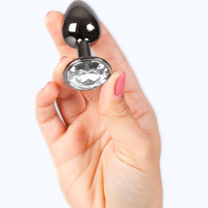 SECRET PLAY - BUTT PLUG DE GUNMETAL TAMANHO PEQUENO 7 CM