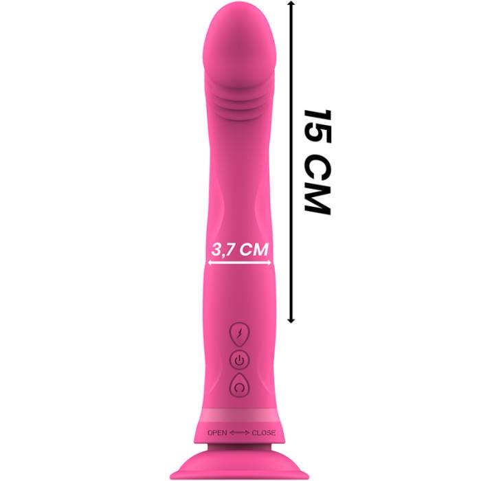INTENSE - MICHELANGELO DILDO VIBRATOR SILICONE PINK