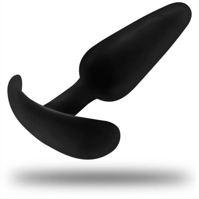 BLACK&SILVER - KAEL SILICONE LOOP ANAL PLUG SIZE M