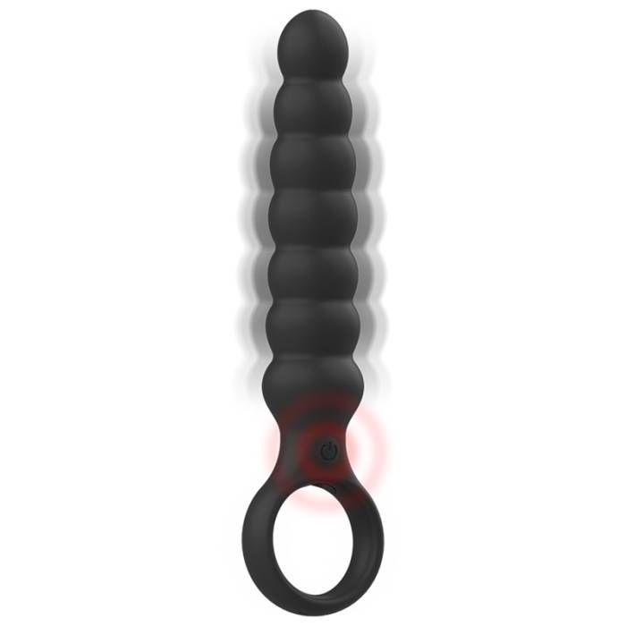 BLACK&SILVER - BOB POWERFUL ANAL BEADS SILICONE