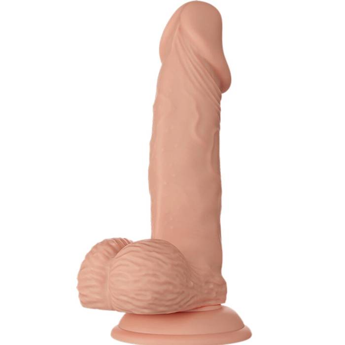 BELO ENCONTRO ZEBULON REALÍSTICO E FLEXÍVEL DILDO 19,4 CM - CARNE