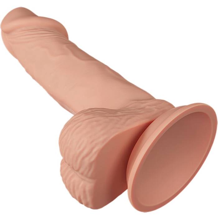 BELO ENCONTRO ZEBULON REALÍSTICO E FLEXÍVEL DILDO 19,4 CM - CARNE