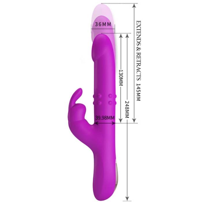 PRETTY LOVE - REESE ROTATING VIBRATOR ROXO