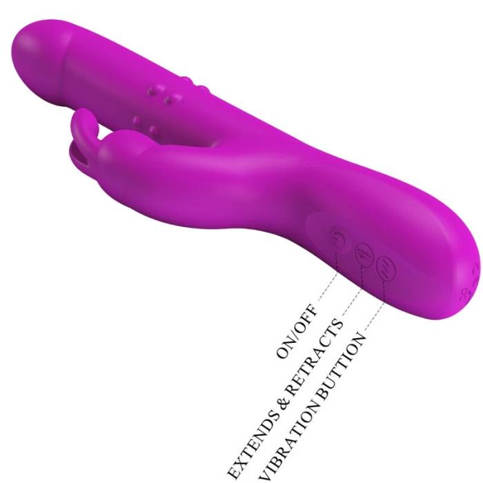 PRETTY LOVE - REESE ROTATING VIBRATOR ROXO
