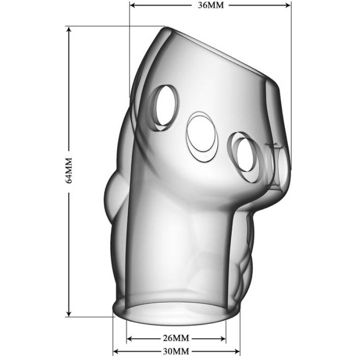 PRETTY LOVE - OSCAR PÊNIS MAIS ESPESSO TRANSPARENTE