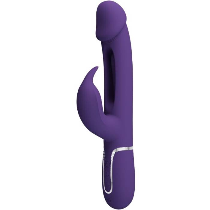 PRETTY LOVE - VIBRADOR COELHO DEJON 3 EM 1 MULTIFUNO AQUA VERDE
