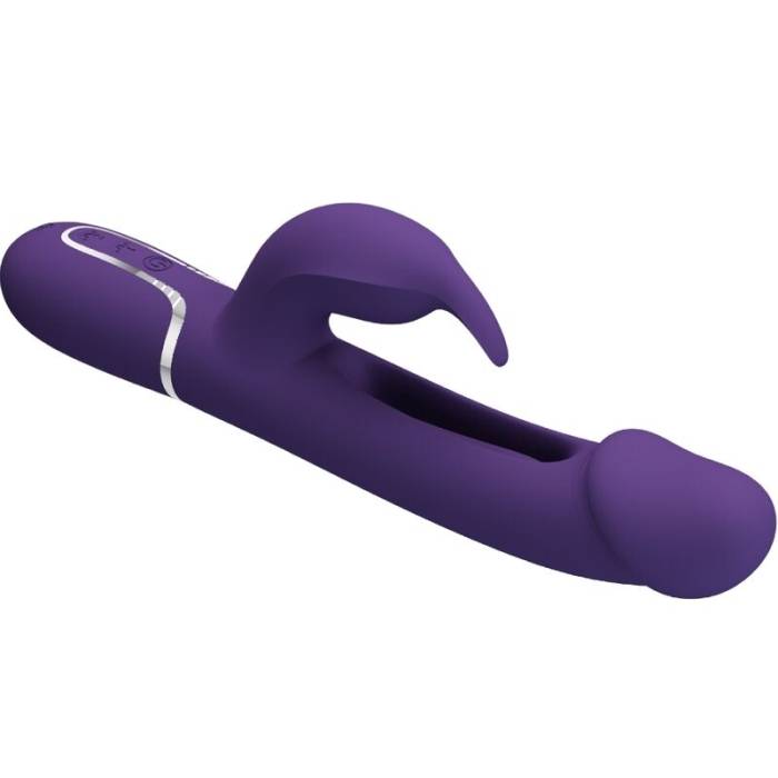 PRETTY LOVE - VIBRADOR COELHO DEJON 3 EM 1 MULTIFUNO AQUA VERDE