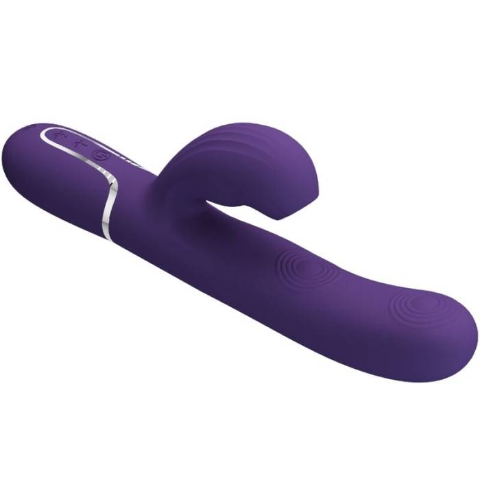 PRETTY LOVE - VIBRADOR PERLITA G-SPOT 3 EM 1 MULTIFUNO ROXO