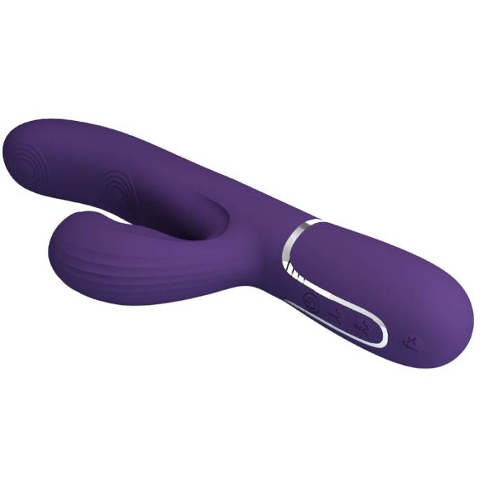 PRETTY LOVE - VIBRADOR PERLITA G-SPOT 3 EM 1 MULTIFUNO ROXO