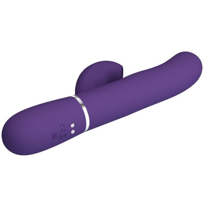 PRETTY LOVE - VIBRADOR PERLITA G-SPOT 3 EM 1 MULTIFUNO ROXO