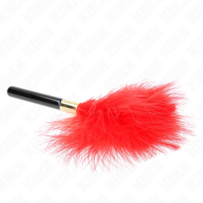 KINK - PENAS DE CÃCEGAS METAL DOURADO VERMELHO 18 CM