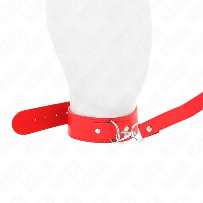 KINK - COLAR COM CINTO 116 CM ALÃA ROJO AJUSTÃVEL 32-50 CM X 8 CM