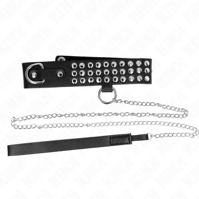 KINK - COLAR COM ALÃA 65 CM COM BRILHANTE AJUSTÃVEL 37-42 CM X 5,3 CM