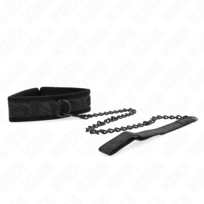 KINK - COLAR MODELO BÃSICO COM TRELA 77 CM MODELO 5 AJUSTÃVEL 34-54 CM X 5 CM