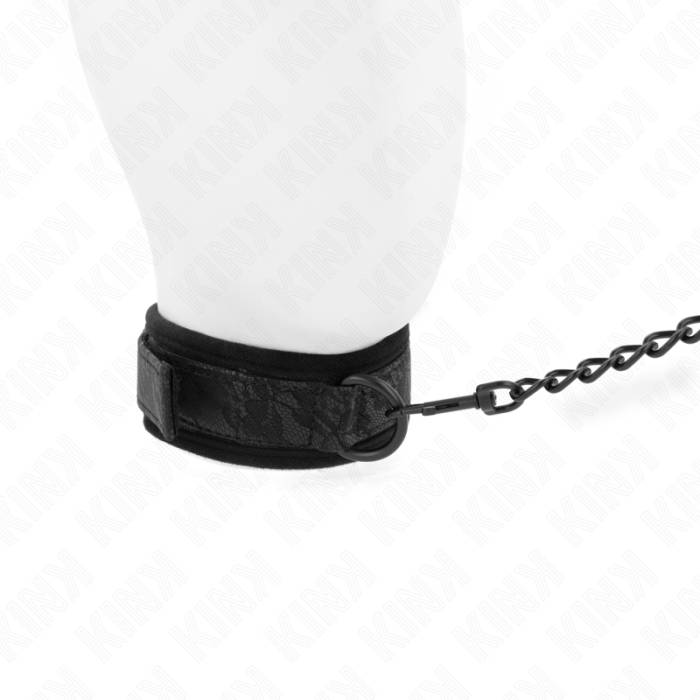 KINK - COLAR MODELO BÃSICO COM TRELA 77 CM MODELO 5 AJUSTÃVEL 34-54 CM X 5 CM