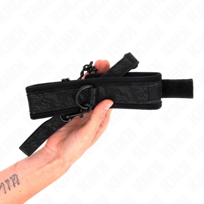 KINK - COLAR MODELO BÃSICO COM TRELA 77 CM MODELO 5 AJUSTÃVEL 34-54 CM X 5 CM