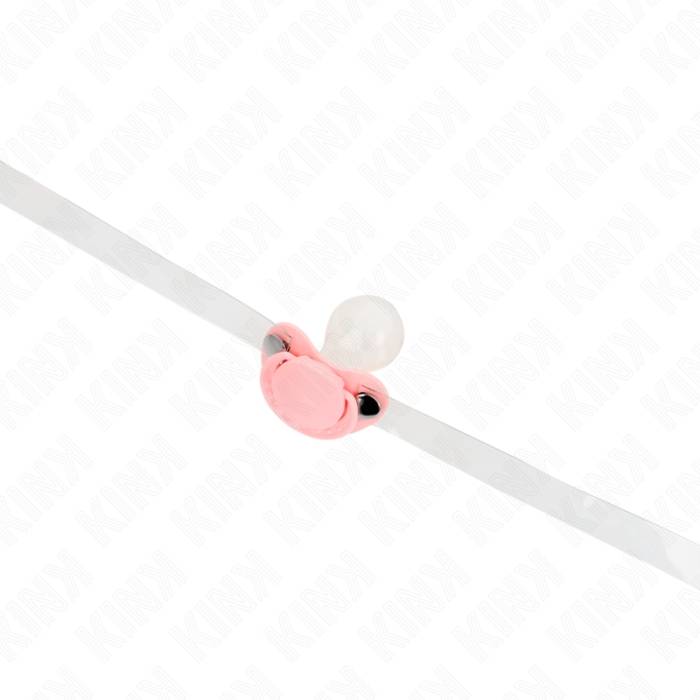 KINK - MORDAÃA EM FORMA DE CHUPETA ROSA 5,5 x 4 CM AJUSTÃVEL 43-60 CM