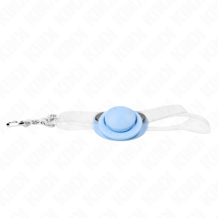 KINK - MORDAÃA EM FORMA DE CHUPETA AZUL CLARO 5,5 x 4 CM AJUSTÃVEL 43-60 CM